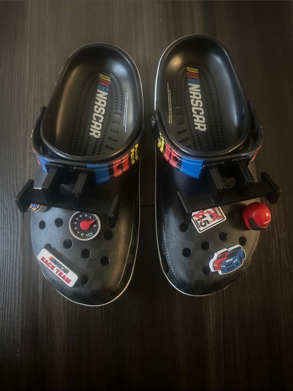 NASCAR crocs